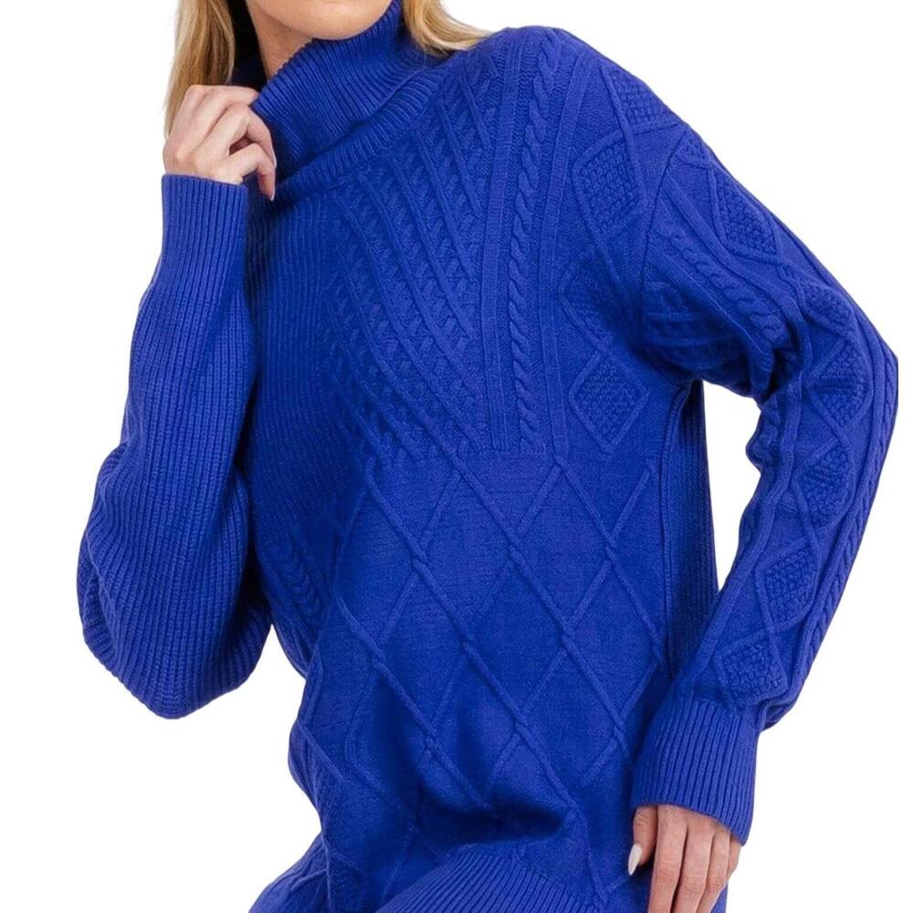 NEW CQBYCQ turtleneck sweater in blue